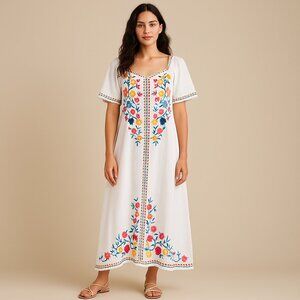 knee length dresses for ladies Sundance Mocha Printed Maxi Dress - M Size - Women's Dresses